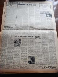 Vatan Pazar Gazetesi - Turkish Newspaper - 22 Kasım 1953 - insan uzuvlarının da yedekleri yapılıyor - Lana Turner fotoğraf - sinema dünyasından haberler - yeni bir İngiliz filmi Zalim Deniz fotoğraf - renkli karikatür - kaptan Edi Büdü karikatür - Ev Kadın Moda - karıncaların dünyası - işinizden memnun musunuz test - ev kadınına öğütler - Antonio'nun ölümü yazan F. Garcia Lorca - doğu ve batı açısından resim sanatı Eric Newton - hayat ve ölüm şairi Granadalı Garcia Lorca yazan Ali Nurganalı - rodrigo İstanbul'da yazan Fikri Çiçekoğlu - Yağmur kaçağı yazan Atilla İlhan - Neslimizin Öncü şairi Orhan Veli Kanık - Kitaplar Dergiler yazan Oktay Akbal - hikaye Mehmedin babasıyla anası yazan Orhan Kemal - kavak yelleri şiiri yazan Subutay Karahasanoğlu - Haftalık Hoş Memo papağan Sami karikatür - Tarzan Yazan Edgar Rice Burroughs - Dolmabahçe stadı'nda Beşiktaş Vefa maçı - Galatasaray İstanbulspor'la 1 1 berabere kaldı  fotoğraflar - Macaristan İngiltere futbol karşılaşması - Gündüz Kılıç