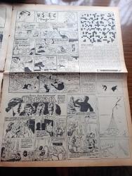 Vatan Pazar Gazetesi - Turkish Newspaper - 22 Kasım 1953 - insan uzuvlarının da yedekleri yapılıyor - Lana Turner fotoğraf - sinema dünyasından haberler - yeni bir İngiliz filmi Zalim Deniz fotoğraf - renkli karikatür - kaptan Edi Büdü karikatür - Ev Kadın Moda - karıncaların dünyası - işinizden memnun musunuz test - ev kadınına öğütler - Antonio'nun ölümü yazan F. Garcia Lorca - doğu ve batı açısından resim sanatı Eric Newton - hayat ve ölüm şairi Granadalı Garcia Lorca yazan Ali Nurganalı - rodrigo İstanbul'da yazan Fikri Çiçekoğlu - Yağmur kaçağı yazan Atilla İlhan - Neslimizin Öncü şairi Orhan Veli Kanık - Kitaplar Dergiler yazan Oktay Akbal - hikaye Mehmedin babasıyla anası yazan Orhan Kemal - kavak yelleri şiiri yazan Subutay Karahasanoğlu - Haftalık Hoş Memo papağan Sami karikatür - Tarzan Yazan Edgar Rice Burroughs - Dolmabahçe stadı'nda Beşiktaş Vefa maçı - Galatasaray İstanbulspor'la 1 1 berabere kaldı  fotoğraflar - Macaristan İngiltere futbol karşılaşması - Gündüz Kılıç