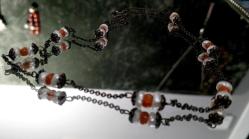 OSMANLI İNCİ VE MERCAN TAŞLI GÜMÜŞ KOLYE