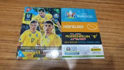 2020 Panini Euro Kick Off Oleksandr Zinchenko / Taras Stepanenko / Ruslan Malinovskyi MULTIPLE - Power Trios Kart No:377