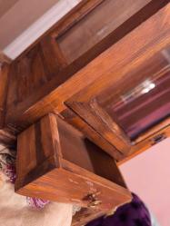 Minyatür Masif Ahşap Dolap / 63 cm