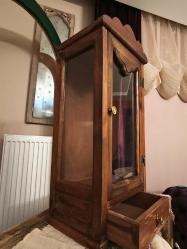 Minyatür Masif Ahşap Dolap / 63 cm