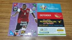 2020 Panini Euro Kick Off David Alaba PLATINUM - Shining Stars Kart No:388
