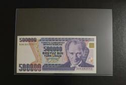 7.EMİSYON NADİR A SERİSİ 500.000 LİRA ÇİL KONDİSYONDA