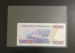 7.EMİSYON NADİR A SERİSİ 500.000 LİRA ÇİL KONDİSYONDA