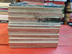 YAŞAR KEMAL 10 KİTAP (KUŞLAR DA GİTTİ, FİLLER SULTANI İLE KIRMIZI SAKALLI TOPAL KARINCA, SARI SICAK, BİNBOĞALAR EFSANESİ, YILANI ÖLDÜRSELER, HÜYÜKTEKİ