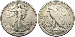 Efemera - AMERİKA 1943 YILI GÜMÜŞ HALF DOLAR  12.38 Gr. - kitantik - kitaLog