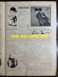 Osmanlıca Akbaba Mizah Dergisi-Gazetesi, Orijinal Dönem Basım, (Ottoman Magazine-Newspaper) - 6 Kasım 1924 - Sayı: 201 - Rumi: 6 Teşrin-i Sani 1340 - Karikatürist Ramiz Gökçe'nin İsmet İnönü Temalı Çalışması: Mecliste Muarızlar 