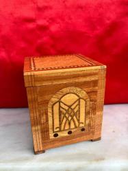 Vintage Ahşap Kuşlu Sigara Sunumluğu