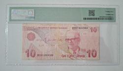 9. EMİSYON NADİR B001 SERİSİ 10 TÜRK LİRASI