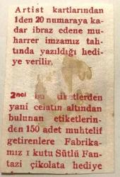 John GILBERT / Çikolata kartı