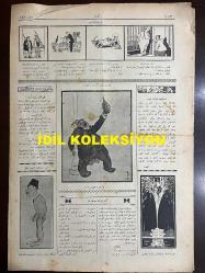 Osmanlıca Akbaba Mizah Dergisi-Gazetesi, Orijinal Dönem Basım, (Ottoman Magazine-Newspaper) - 25 Ağustos 1924 - Sayı: 180 - Rumi: 25 Ağustos 1340 - Karikatür: Galiba Bizim Memleketi Görmüşler!.. Merihdekiler: (Dünyaya Bakarak) Eskiden Mamur İmiş Ama Şimdi Hayattan Eser Yok!.. - Laklakiyat: Merih'e Dair - İki Mebus: Büyükada'da Yakup Kadri (Karaosmanoğlu) Bey Dalgınlıkla Falih Rıfkı (Atay) Bey'e 