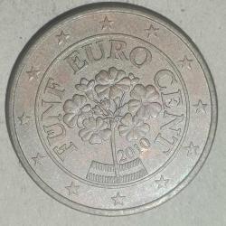 AVUSTURYA 2010    5 EURO CENT