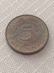 1976  ALMANYA 5 PFENNIG
