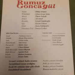 RÜMUZ GONCAGÜL OYUNU BROŞÜRÜ. ESKİLERDEN. KOLEKSİYONLUK.