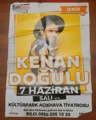 LOT.5 » KENAN DOĞULU KONSERİ AFİŞİ. DUVARDAN ALINDI. KOLEKSİYONLUK.