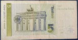 ALMANYA 5 MARK 1991  ÇOK TEMİZ RESİMDEKİ ÜRÜN