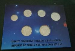1985 Yılı Alüminyum 1 5 10 25 Lira Çil (5-10 ters düz) Tedavül Para Seti