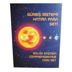 2022 Yılı Özel Basım Güneş Sistemi Gezegenleri Hatıra Para Seti Albümlü Çil