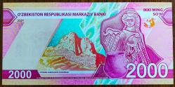 2021 Özbekistan 2000 Som..