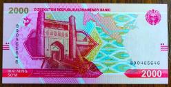 2021 Özbekistan 2000 Som..
