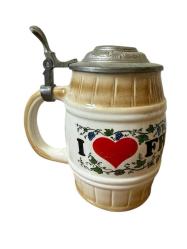 TANKART Zin Kapaklı Alman Bira Bardağı