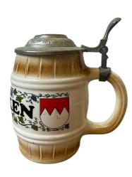 TANKART Zin Kapaklı Alman Bira Bardağı