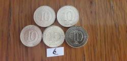 2020 YILINA AİT 10  KURUŞ  5 Lİ  SET  ÇİL TCM 3936