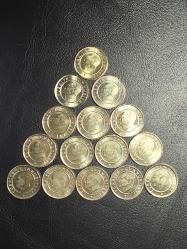 2009- 2023 YILLARINA AİT 5 KURUŞ 15 ADET  FULL SET  ÇİL TCM 4148