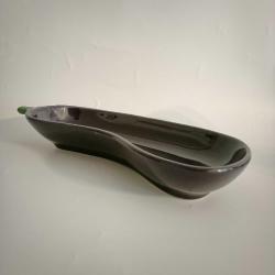 Patlıcan Form Seramik Tabak/Kase