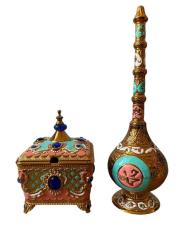 Zamak Malzeme Gülebdan & Taşlı Kutu