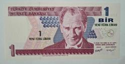 8.EMİSYON RADAR SERİ NUMARALI 1YENİ TÜRK LİRASI