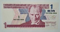 8.EMİSYON RADAR SERİ NUMARALI 1YENİ TÜRK LİRASI
