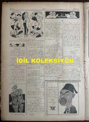 Osmanlıca Akbaba Mizah Dergisi-Gazetesi, Orijinal Dönem Basım, (Ottoman Magazine-Newspaper) - 6 Aralık 1923 - Sayı: 105 - Rumi: 6 Kanun-i Evvel 1339 - Hicri: 25 Rebiülahir 1342 - Karikatürist Ramiz Gökçe'nin Çalışması: 