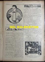 Osmanlıca Akbaba Mizah Dergisi-Gazetesi, Orijinal Dönem Basım, (Ottoman Magazine-Newspaper) - 6 Aralık 1923 - Sayı: 105 - Rumi: 6 Kanun-i Evvel 1339 - Hicri: 25 Rebiülahir 1342 - Karikatürist Ramiz Gökçe'nin Çalışması: 
