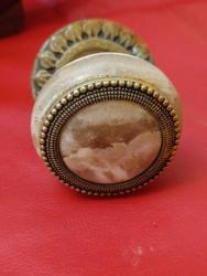 PİRİNÇ DEKORLU MERMER KAPI KOLU