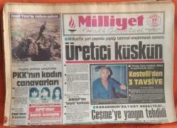 Milliyet Gazetesi 21 Eylül 1987 Kastelli'den 3 Tavsiye, PKK'nın Kadın Canavarları
