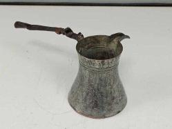 Antika Yaşlı Osmanlı Bakır Kahve Cezvesi