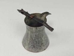 Antika Yaşlı Osmanlı Bakır Kahve Cezvesi