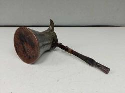 Antika Yaşlı Osmanlı Bakır Kahve Cezvesi