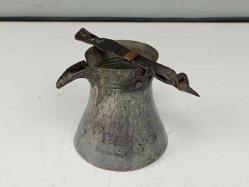 Antika Yaşlı Osmanlı Bakır Kahve Cezvesi