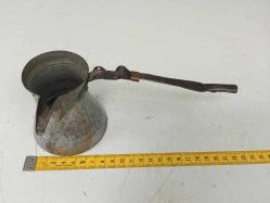 Antika Yaşlı Osmanlı Bakır Kahve Cezvesi