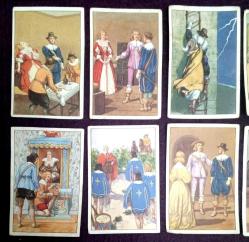 Ç.K.015  BELÇİKA VICTORIA ÇİKOLATA KARTI ' ÜÇ SİLAHŞÖRLER ' TEMALI 10 ADETLİK LOT