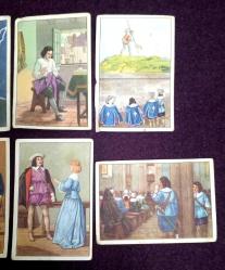 Ç.K.015  BELÇİKA VICTORIA ÇİKOLATA KARTI ' ÜÇ SİLAHŞÖRLER ' TEMALI 10 ADETLİK LOT