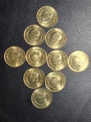 2023 YILINA AİT 25 KURUŞ  10 LU SET ÇİL  ( SARI RENKLİ )  TCM 1709