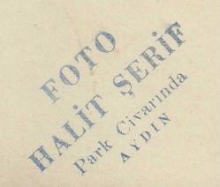 FOTO HALİT ŞERİF / AYDIN ŞEHRİNDEN NADİR BİR FOTOKART DAHA...