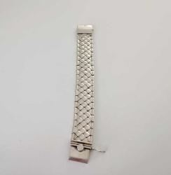 Vintage 925 Gümüş Özel Yapım Erkek Bilekliği 148 gram