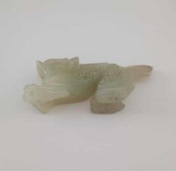 Antika Elde Oyma Nephrite Jade Yeşim Taşı Dragon  Figürü Şans ve Bereket Tılsımı Çin