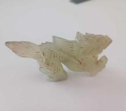 Antika Elde Oyma Nephrite Jade Yeşim Taşı Dragon  Figürü Şans ve Bereket Tılsımı Çin