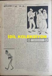 Osmanlıca Akbaba Mizah Dergisi-Gazetesi, Orijinal Dönem Basım, (Ottoman Magazine-Newspaper) - 26 Kasım 1923 - Sayı: 102 - Rumi: 26 Teşrin-i Sani 1339 - Hicri: 16 Rebiülahir 1342 - Karikatür: Çocuk Besleme Usulüne Dair Konferanslardan 